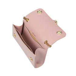 Women shoulder bag 008g pink pudra safiano