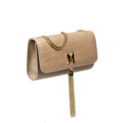 Women shoulder bag 008g croco beige