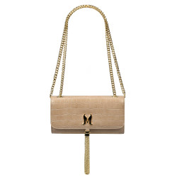 Women shoulder bag 008g croco beige