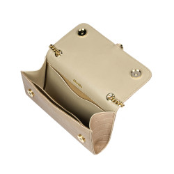 Women shoulder bag 008g croco beige