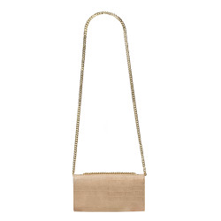 Women shoulder bag 008g croco beige