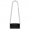 Women shoulder bag 008g croco patent black