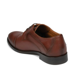 Men stylish, elegant shoes 879 a cognac