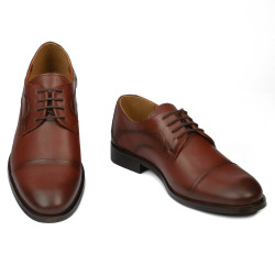 Men stylish, elegant shoes 879 a cognac