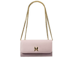 Women shoulder bag 012g pink lila caviar