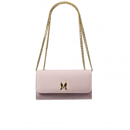 Women shoulder bag 012g pink lila caviar