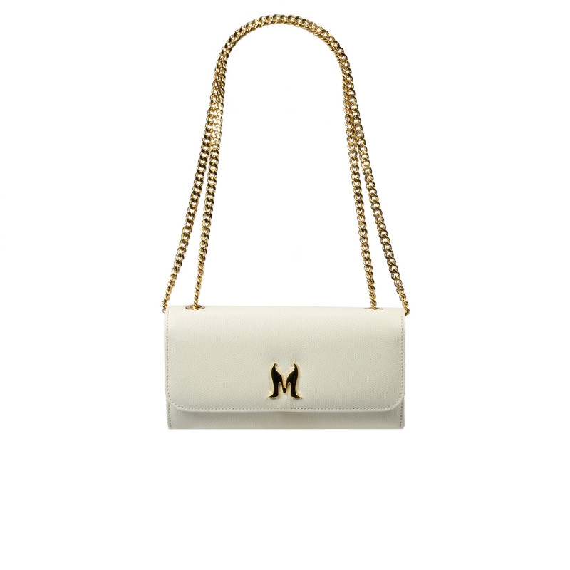 Women shoulder bag 012g beige latte caviar