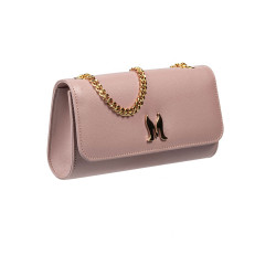 Women shoulder bag 012g pink pudra safiano