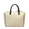 Women hand bag 002g 01 beige+black