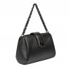 Women shoulder bag 003g black napa