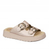 Women sandals 5084-1 pudra pearl