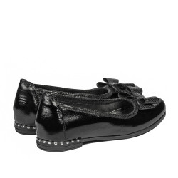 Children shoes 174 patent black combined