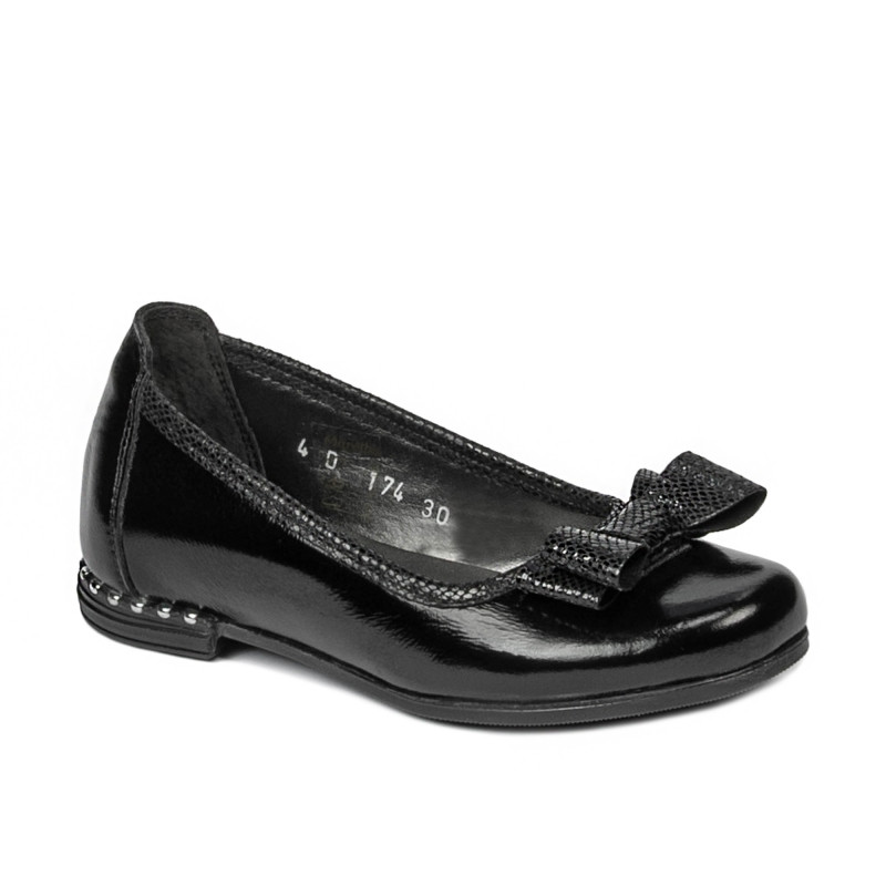 Children shoes 174 patent black combined