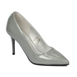 Women stylish, elegant shoes 1293 patent gray