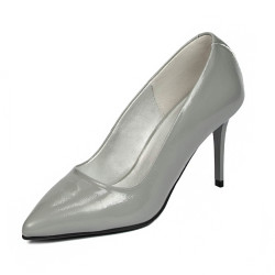 Women stylish, elegant shoes 1293 patent gray
