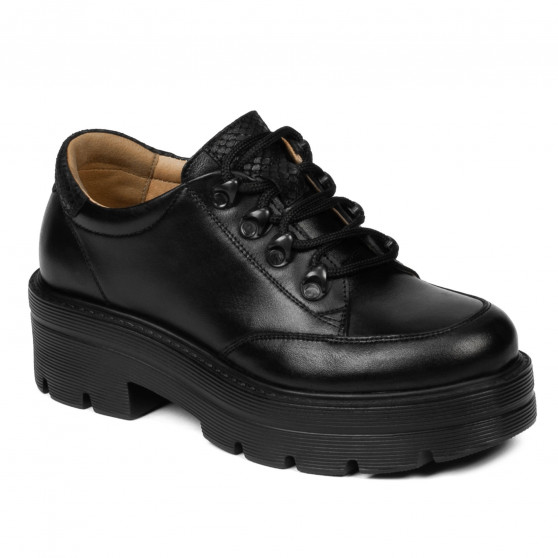 Women casual shoes 6064 black combined