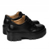 Women casual shoes 6064 black combined