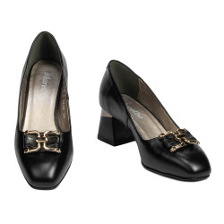 Women stylish, elegant shoes 1298 black