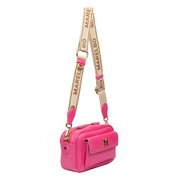 Women shoulder bag 006g pink caviar