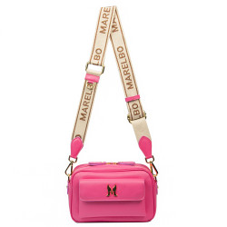 Women shoulder bag 006g pink caviar