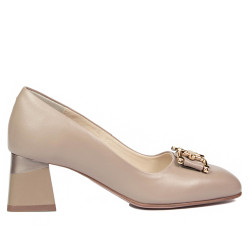 Women stylish, elegant shoes 1298 beige