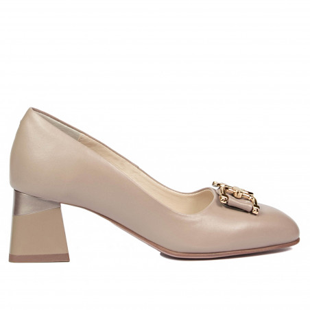 Women stylish, elegant shoes 1298 beige
