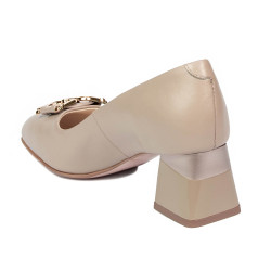 Women stylish, elegant shoes 1298 beige