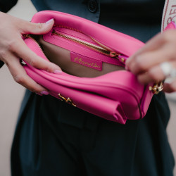 Women shoulder bag 006g pink caviar lifestyle