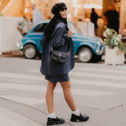 Women shoulder bag 007g 01 black