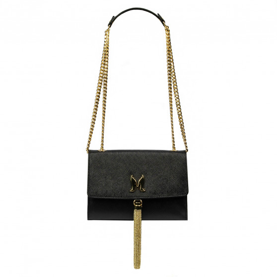 Women shoulder bag 009g black safiano