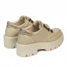 Women casual shoes 6064 beige combined