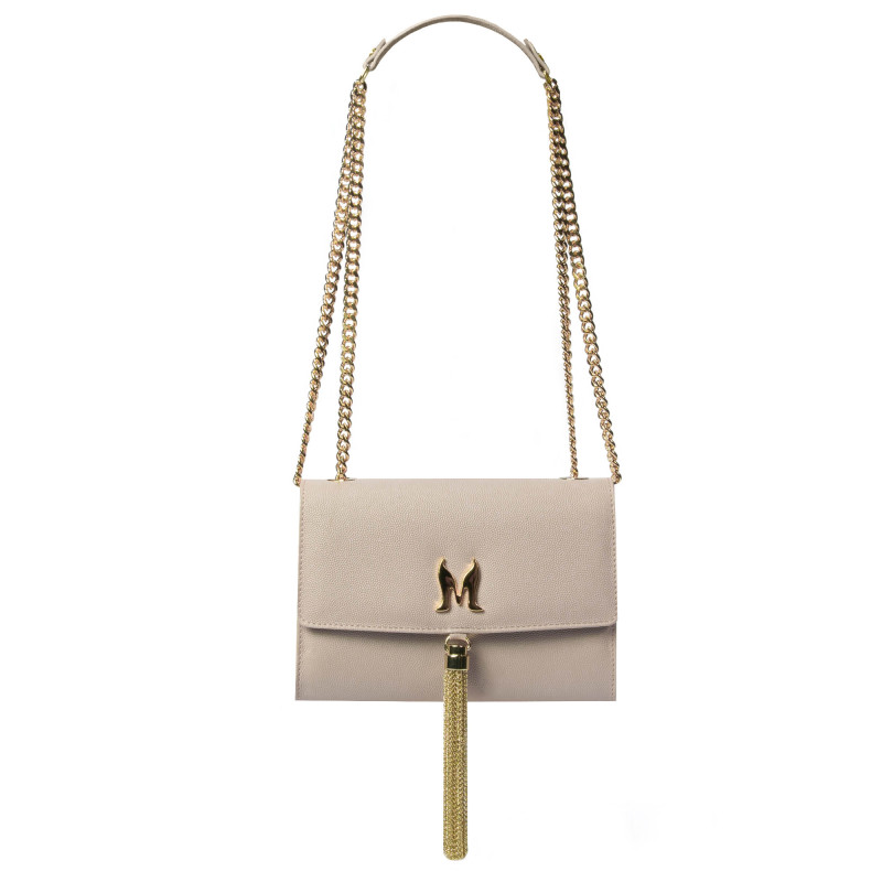 Women shoulder bag 009g beige caviar
