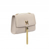 Women shoulder bag 009g beige caviar
