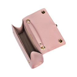 Women shoulder bag 009g pink safiano