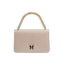 Women shoulder bag 010g beige caviar
