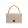 Women shoulder bag 010g beige caviar
