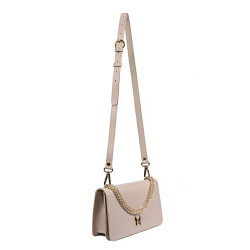 Women shoulder bag 010g beige caviar