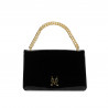 Women shoulder bag 010g patent black