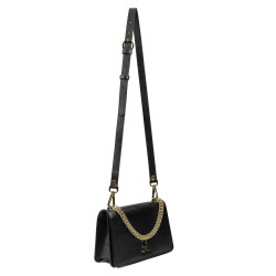 Women shoulder bag 010g black safiano