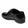Men stylish, elegant shoes 958 black florantic