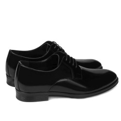 Men stylish, elegant shoes 958 black florantic