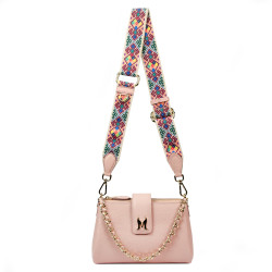 Women shoulder bag 003g pink pudra