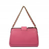 Women shoulder bag 003g pink barbie+black