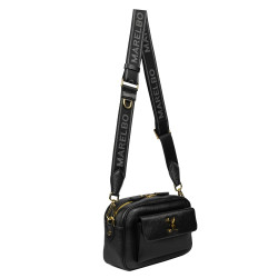 Women shoulder bag 006g biz black+safiano