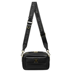 Women shoulder bag 006g biz black+safiano