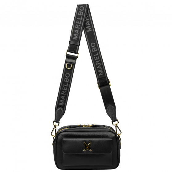 Women shoulder bag 006g biz black+safiano