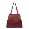 Women hand bag 001g burgundy