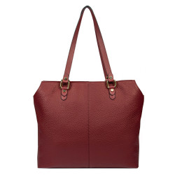 Women hand bag 001g burgundy