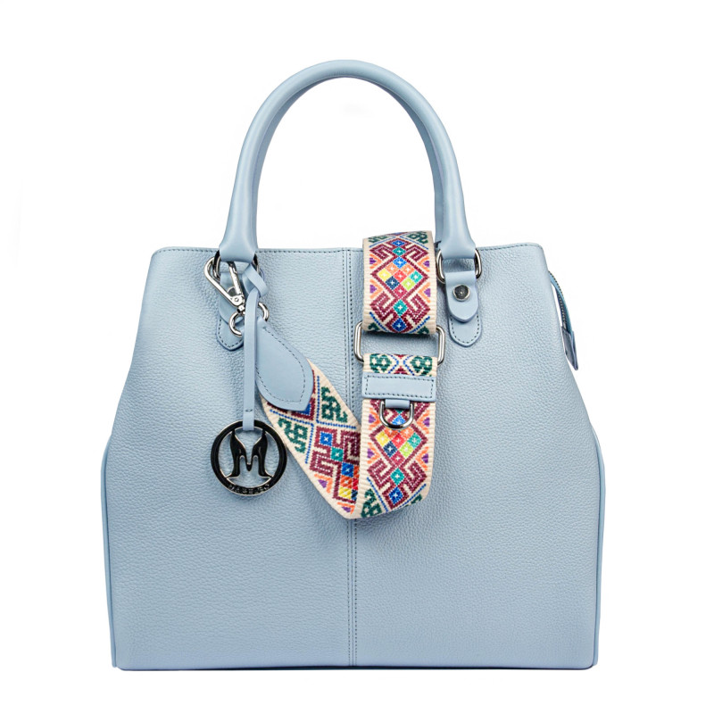 Women hand bag 002g 01 blue deschis