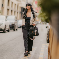 Women casual shoes 6068 black lifestyle